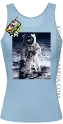 Kosmonauta z deskorolką - Top damski błękit 