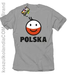 POLSKA Emotik dwukolorowy -koszulka męska melanż