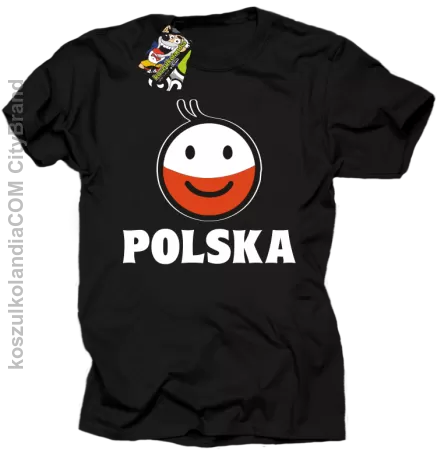 POLSKA Emotik dwukolorowy -koszulka męska