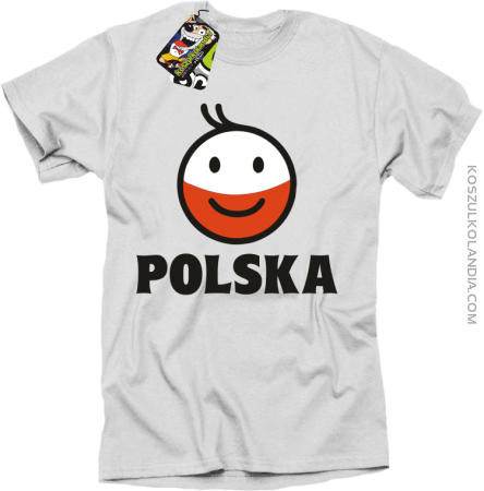 POLSKA Emotik dwukolorowy -koszulka męska