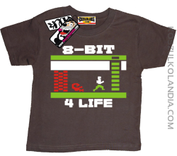 8 BIT Atari 4Life - koszulka dziecięca - brązowy