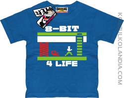 8 BIT Atari 4Life - koszulka dziecięca  - niebieski