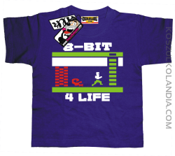 8 BIT Atari 4Life - koszulka dziecięca - fioletowy