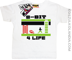8 BIT Atari 4Life - koszulka dziecięca  - biały