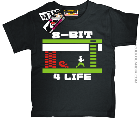8 BIT Atari 4Life - koszulka dziecięca  - czarny