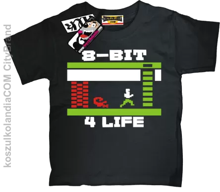 8 BIT Atari 4Life - koszulka dziecięca  - czarny