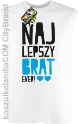 Najlepszy Brat EVER - Bezrękawnik męski biały