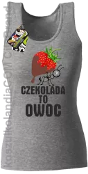 Czekolada to owoc -  Top damski melanż 