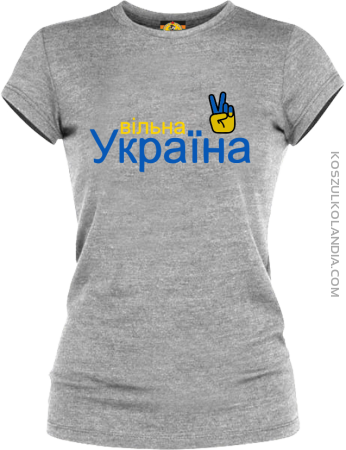 WOLNA UKRAINA Victory  - koszulka damska