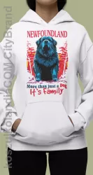 NEWFOUNDLAND More than just a Dog It`s Family - bluza z kapturem unisize  8 rozmiarów 43