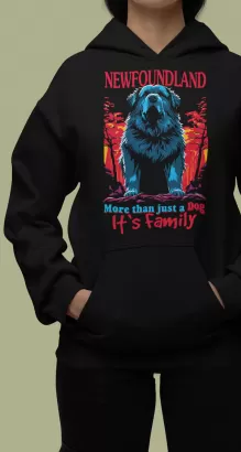 NEWFOUNDLAND More than just a Dog It`s Family - bluza z kapturem unisize  8 rozmiarów