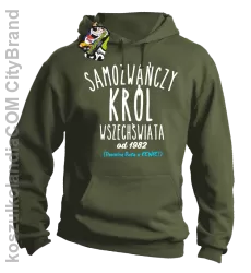 Samozwańczy Król Wszechświata - Bluza męska z kapturem khaki