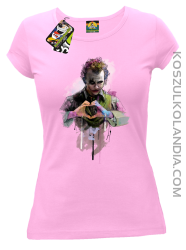 Love Joker Halloweenowy - koszulka damska różowa
