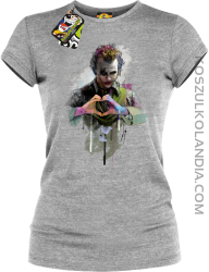 Love Joker Halloweenowy - koszulka damska melanż 