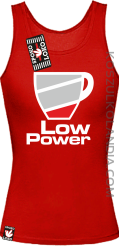LOW POWER - Top damski czerwony 