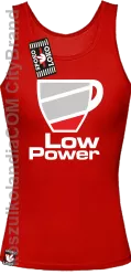 LOW POWER - Top damski czerwony 