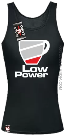 LOW POWER - Top damski czarny 