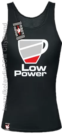 LOW POWER - Top damski czarny 