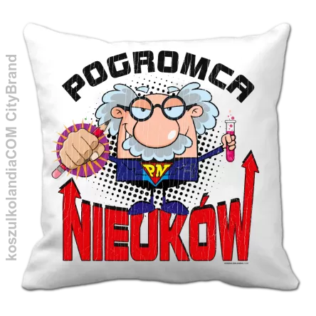 Pogromca nieuków dla nauczyciela  poduszka 