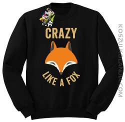 Crazy like a Fox - Bluza standard bez kaptura czarna 