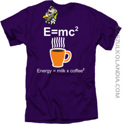 E = mc2 - Koszulka męska fiolet