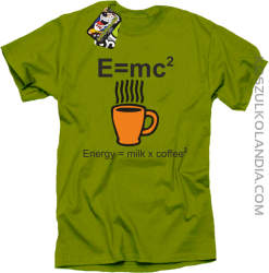 E = mc2 - Koszulka męska kiwi