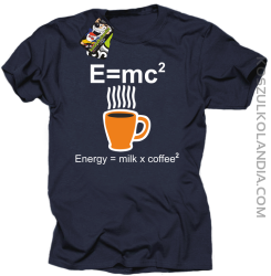 E = mc2 - Koszulka męska granat