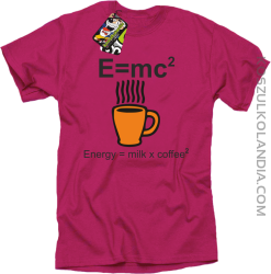E = mc2 - Koszulka męska fuchsia
