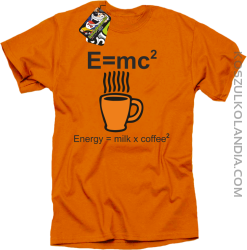 E = mc2 - Koszulka męska pomarańcz
