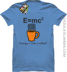 E = mc2 - Koszulka męska błękit