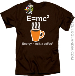 E = mc2 - Koszulka męska brąz