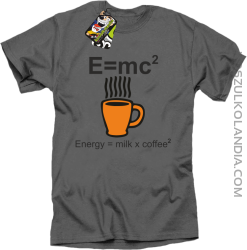 E = mc2 - Koszulka męska szara