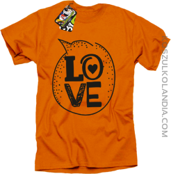 LOVE CLOUD - Koszulka Męska - Pomarańczowy