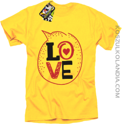 LOVE CLOUD - Koszulka Męska - Żółty