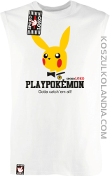Play Pokemon - Bezrękawnik męski biały 