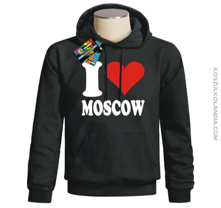 I LOVE MOSCOW - bluza z nadrukiem 1 Bluzy z nadrukiem nadruk