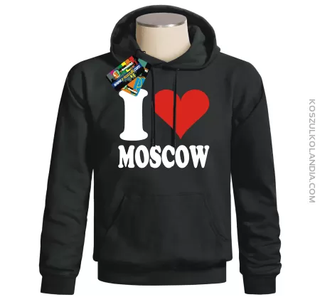 I LOVE MOSCOW - bluza z nadrukiem