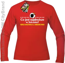 Co jest najdroższe w Seicento Reklamówka z Biedronki  - Longsleeve męski czerwona 