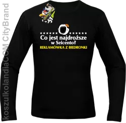 Co jest najdroższe w Seicento Reklamówka z Biedronki  - Longsleeve męski czarna 