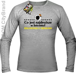 Co jest najdroższe w Seicento Reklamówka z Biedronki  - Longsleeve męski melanż 