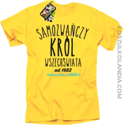 Samozwańczy Król Wszechświata - Koszulka męska żółty 