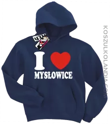 I love Mysłowice - bluza dziecięca z nadrukiem - granatowy