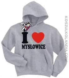 I love Mysłowice - bluza dziecięca z nadrukiem - melanżowy