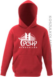 TYCHY Wonderland - Bluza dziecięca z kapturem czerwona 
