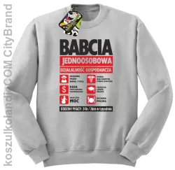 BABCIA - Jednoosobowa działalność gospodarcza - Bluza STANDARD - Melanż