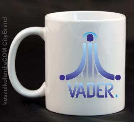 VADER STAR ATARI STYLE - Kubek ceramiczny biały 