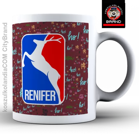 Renifer Christmas Style  - kubek ceramiczny 330ml