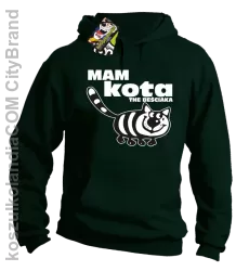 Mam kota the beściaka - Bluza z kapturem butelkowa 