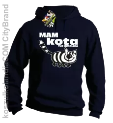 Mam kota the beściaka - Bluza z kapturem granatowa 