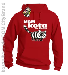 Mam kota the beściaka - Bluza z kapturem czerwona 